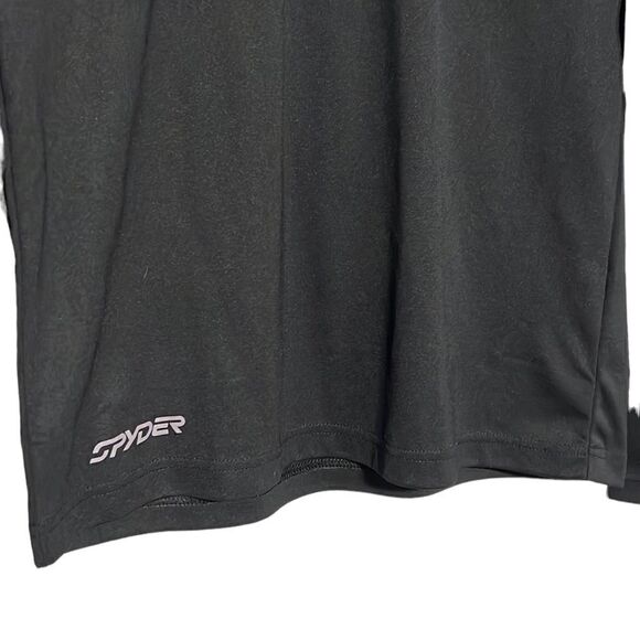Spyder Quarter Zip Pullover Men’s Small Black Long-sleeve Pullover Activewear - Picture 5 of 7